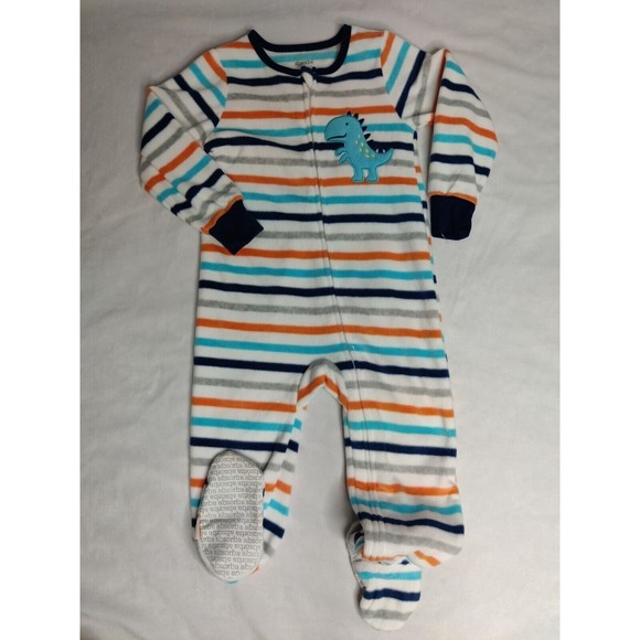 Absorba & Children Place Boys Size 4 & 4T Fleece One Piece Pajamas Pjs  5 Lot - Picture 3 of 6